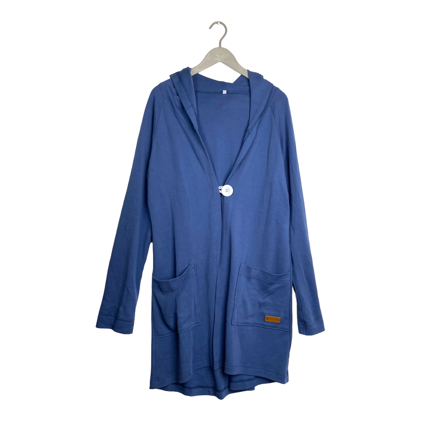 Ommellinen hooded sweat cardigan, royal blue | woman XXL