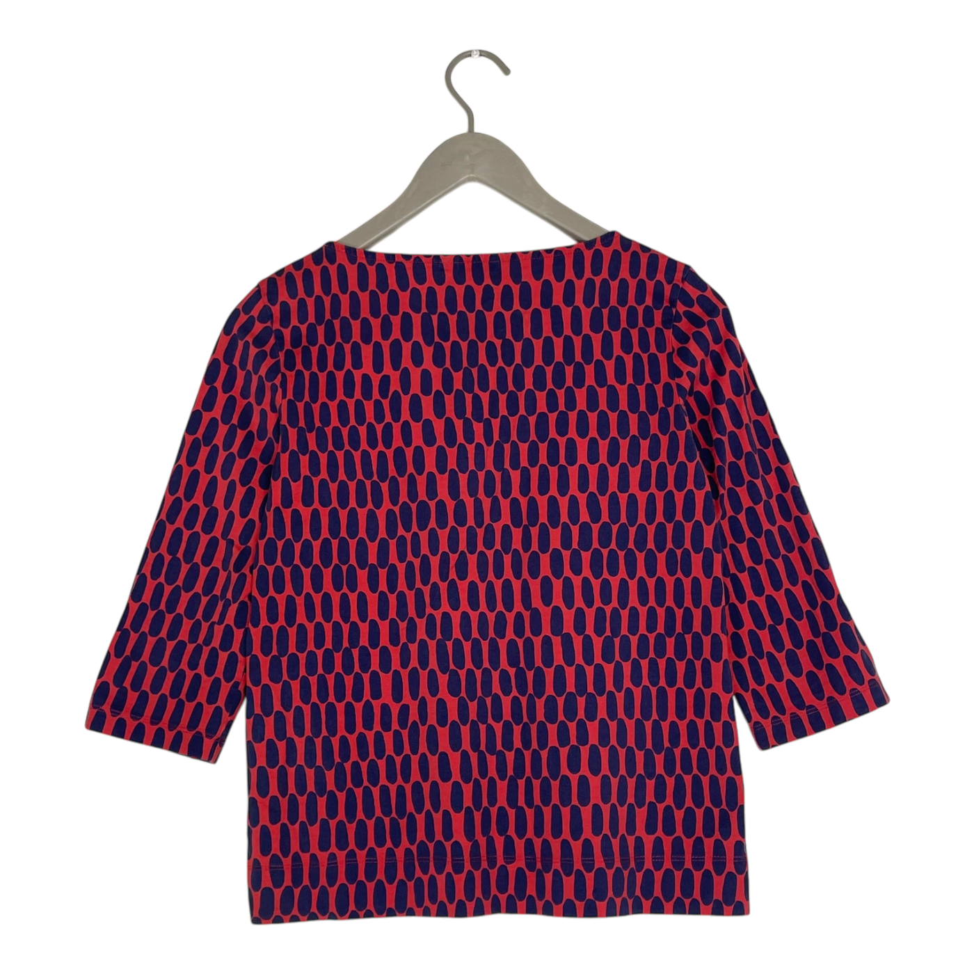 Marimekko Kuumo shirt, red and navy | woman S