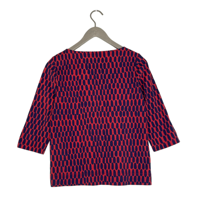 Marimekko Kuumo shirt, red and navy | woman S