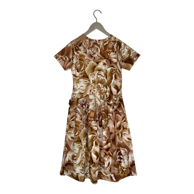 Ommellinen laskosmekko dress, bronze flowers | woman XS