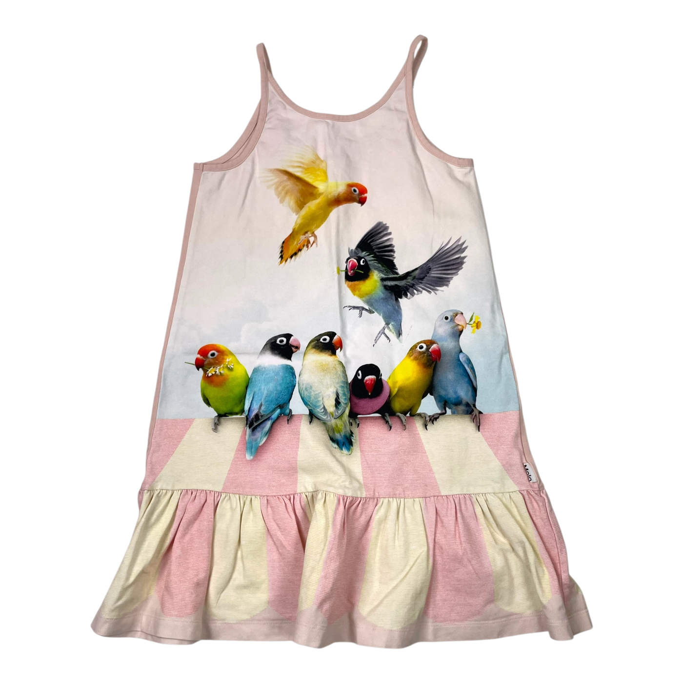 Molo carrie dress, lobe birds | 122/128cm