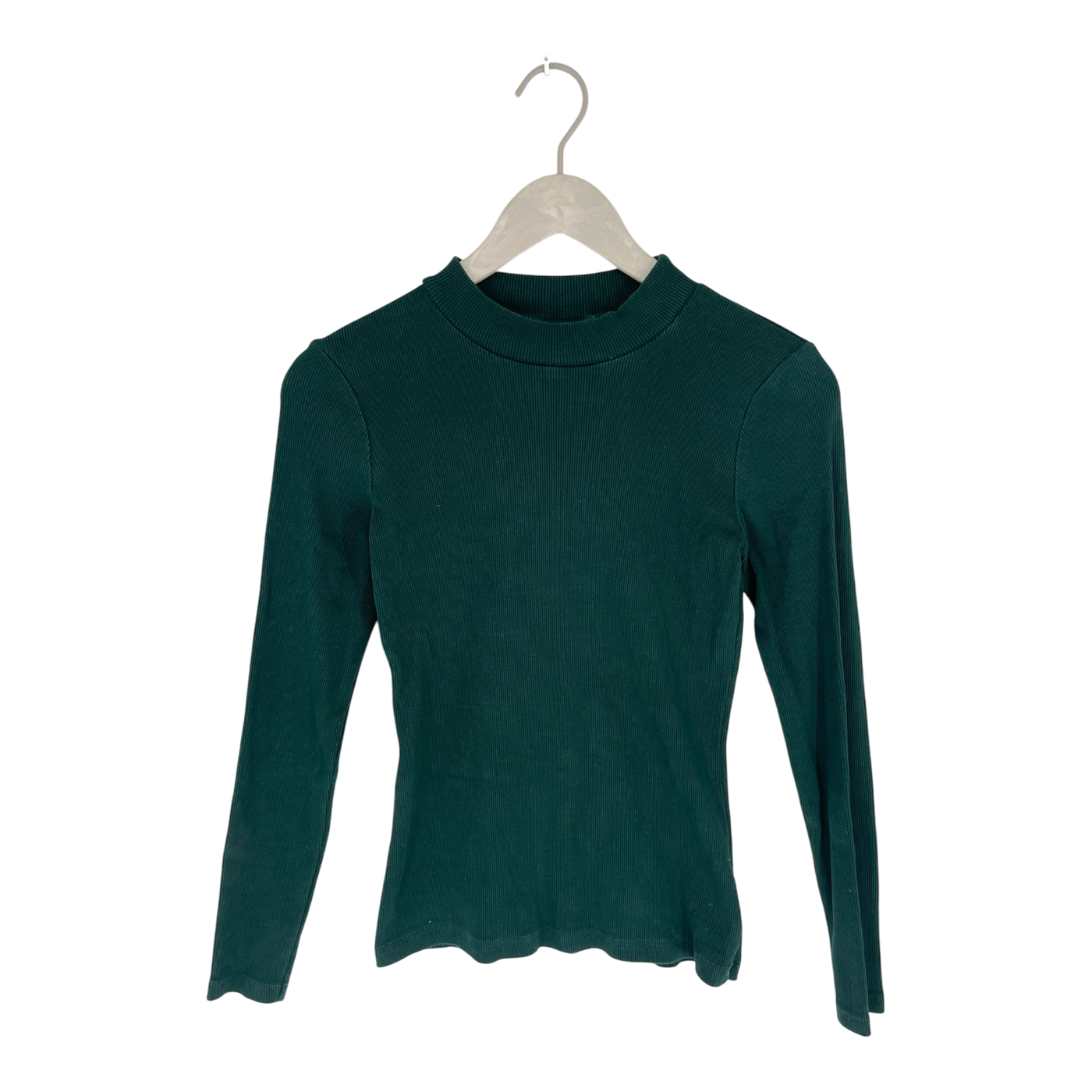 Aarre rib shirt, emerald green | woman XS