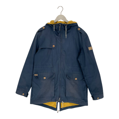 Makia spring parka jacket, blue | man M