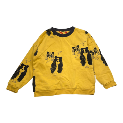 Mini Rodini reversible sweatshirt, amber | 122cm