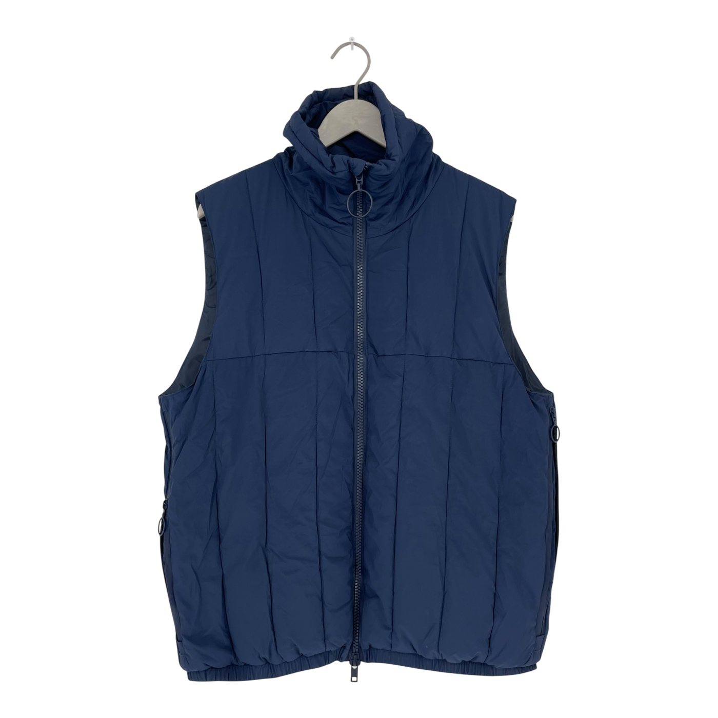 Embassy of Bricks and Logs puffer vest, dark blue | unisex L