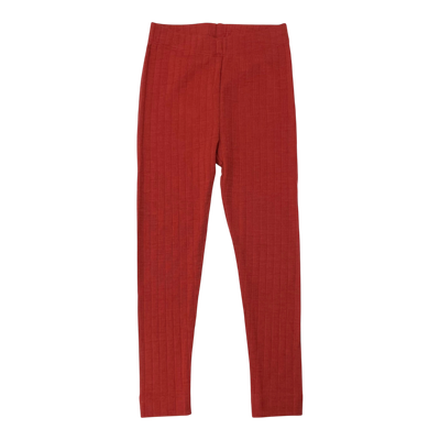 Mainio merino wool leggings, fire brick | 98/104cm