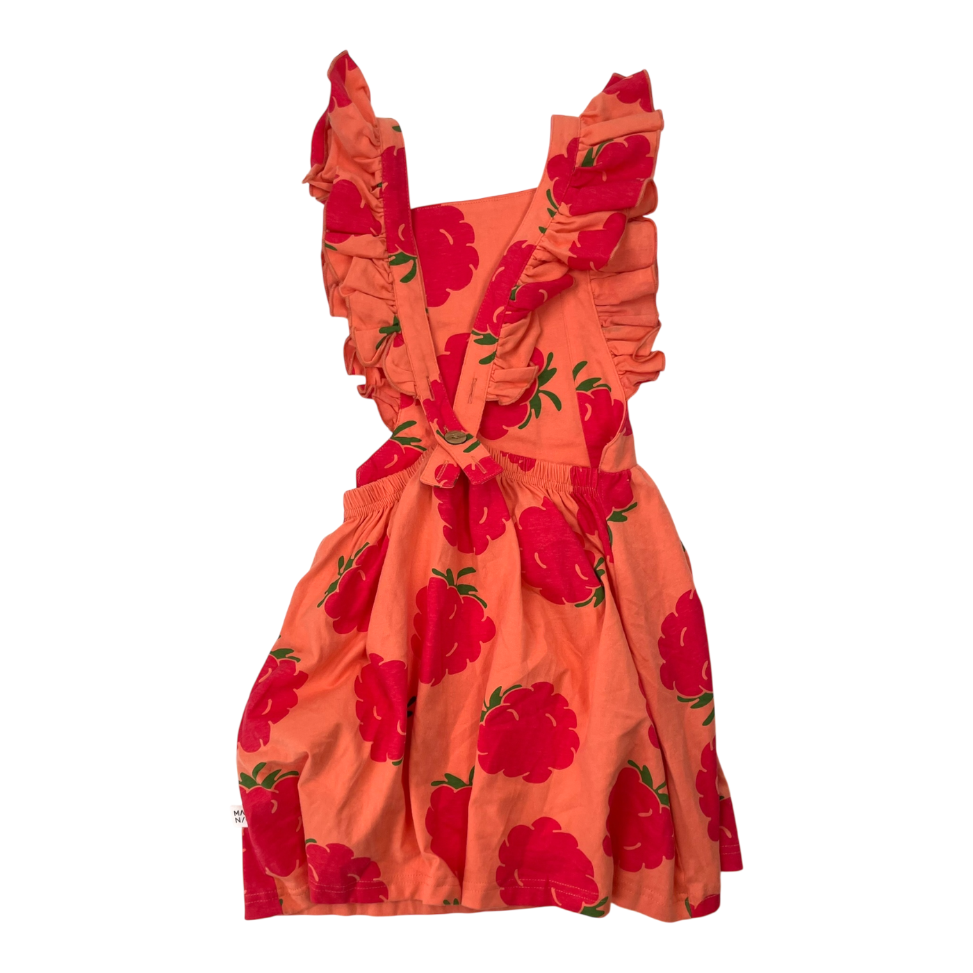 Mainio sleeveless frill dress, flower | 110/116cm