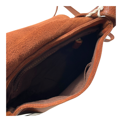Harold's Bags leather chaza twosize handbag, cognac