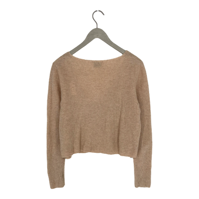 Kaiko buttoned wool cardigan, wheat | woman M