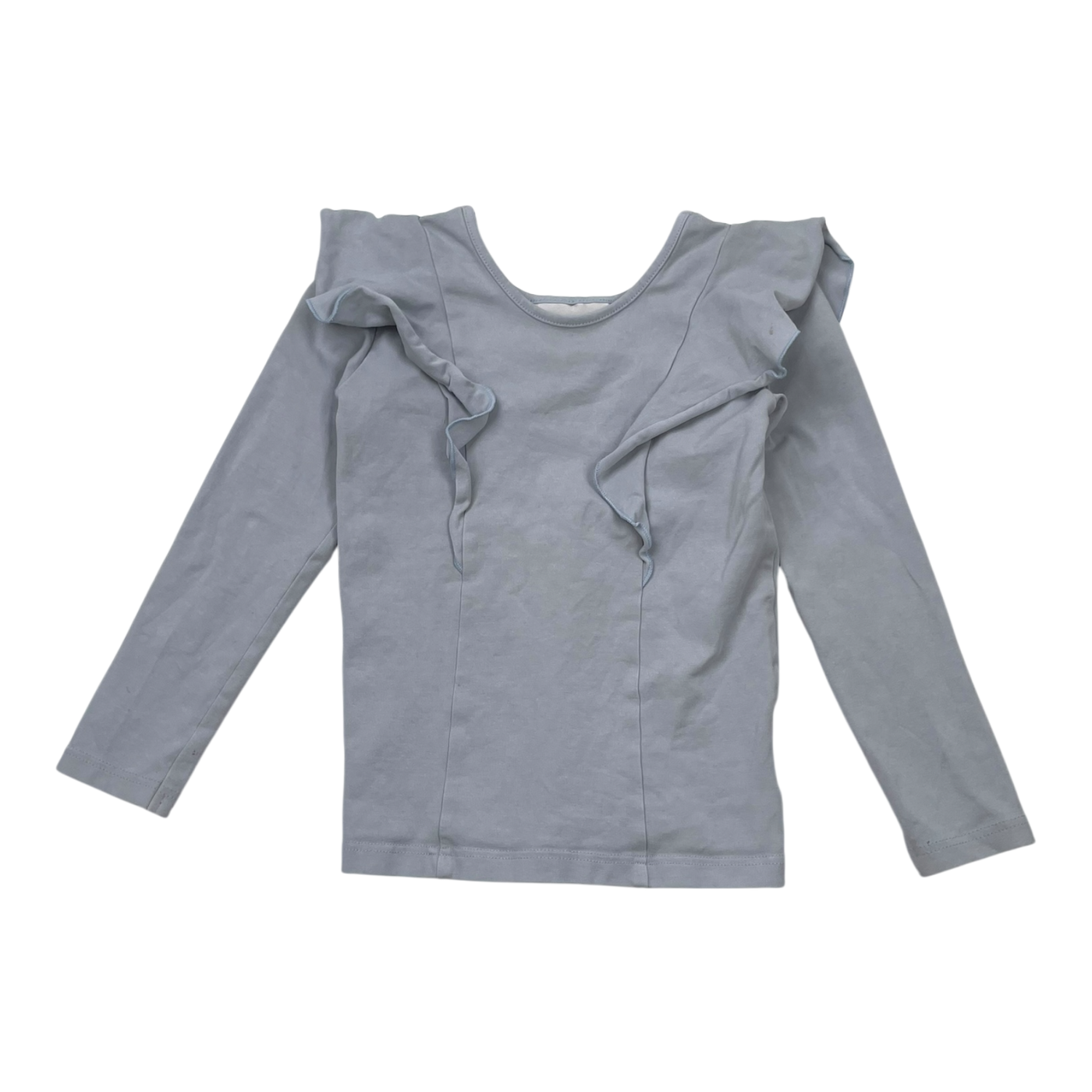 Gugguu frill shirt, powder blue | 92cm