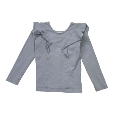 Gugguu frill shirt, powder blue | 92cm