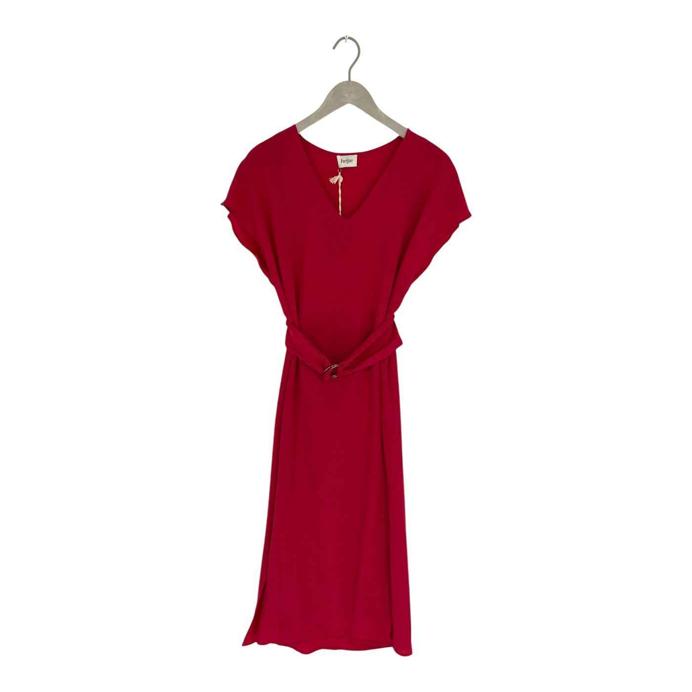 Studio Heijne long sunday silk dress, red | woman 36
