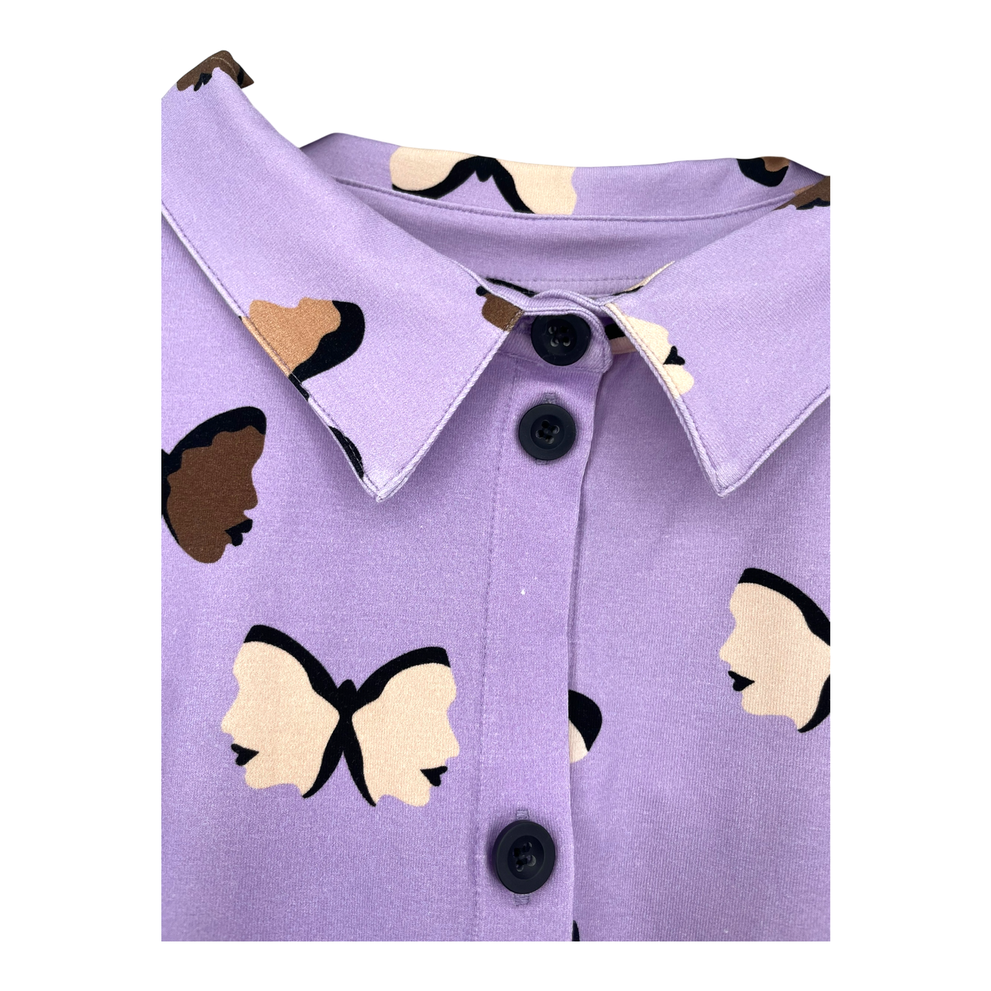 Yo Zen button shirt dress, butterfly | woman M/L