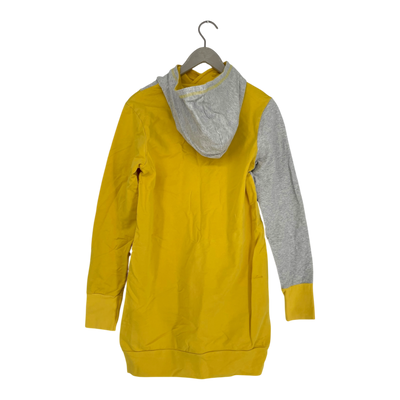 Ommellinen hoodie tunic, grey/yellow | woman M