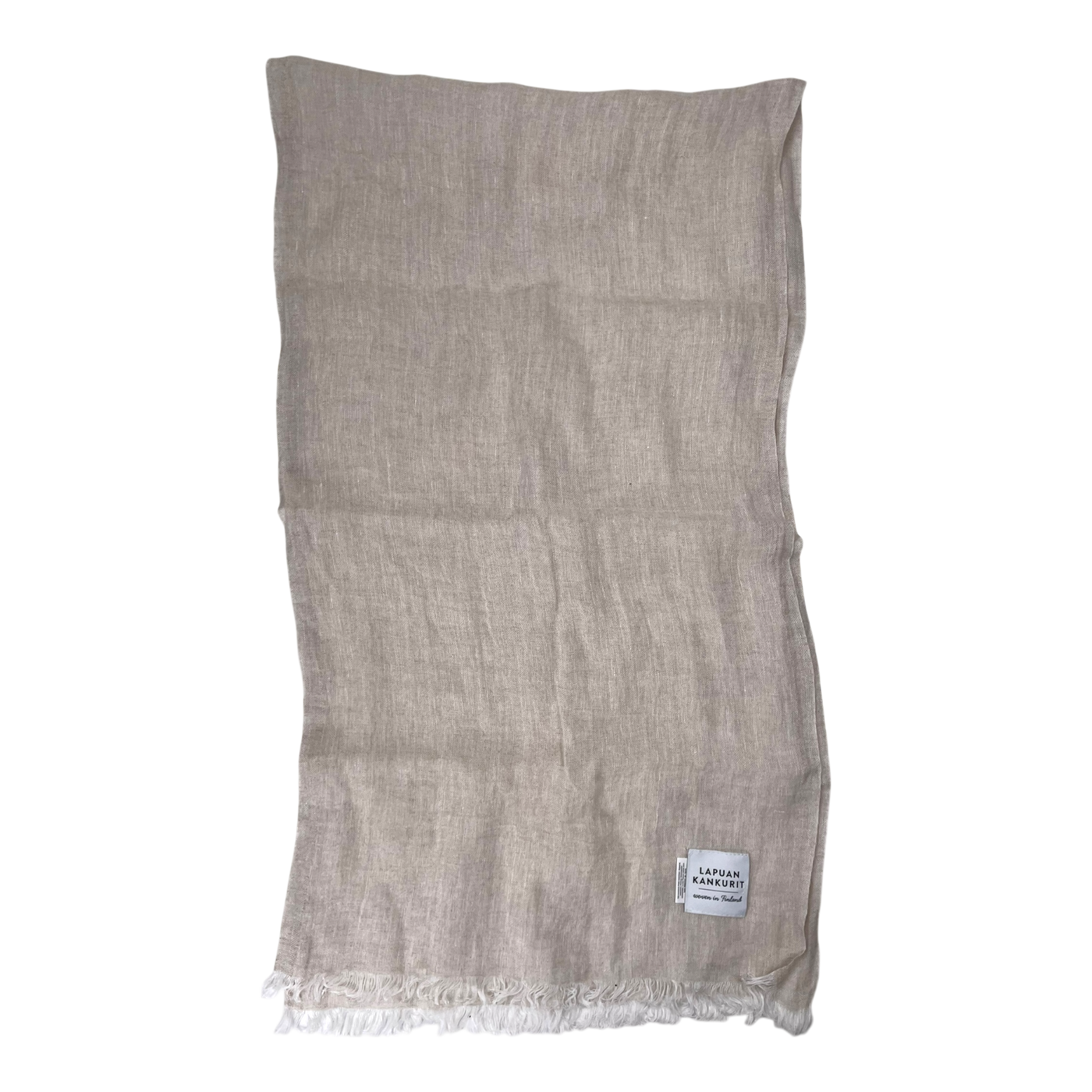 Lapuan Kankurit linen scarf, beige