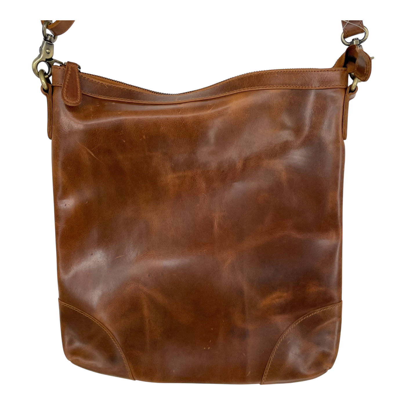 Holzrichter leather hobo bag, caramel