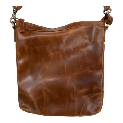 Holzrichter leather hobo bag, caramel