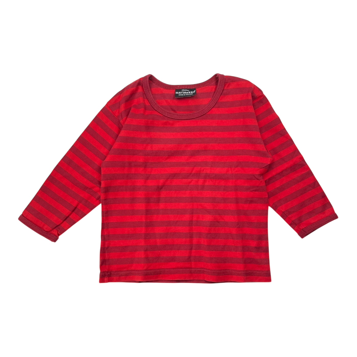 Marimekko stripe shirt, red | 90cm