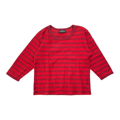 Marimekko stripe shirt, red | 90cm