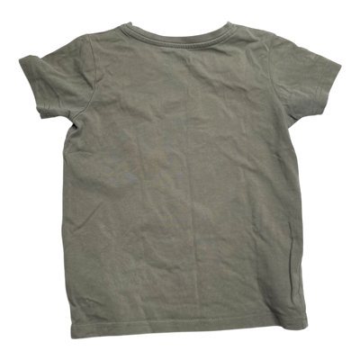 Reima t-shirt, olive green | 110cm
