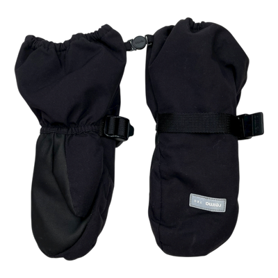 Reima ote winter gloves, black | 4-6y
