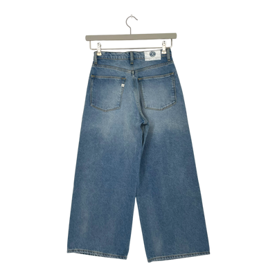 Mud Jeans Wide cropped jeans, denim blue | woman W26