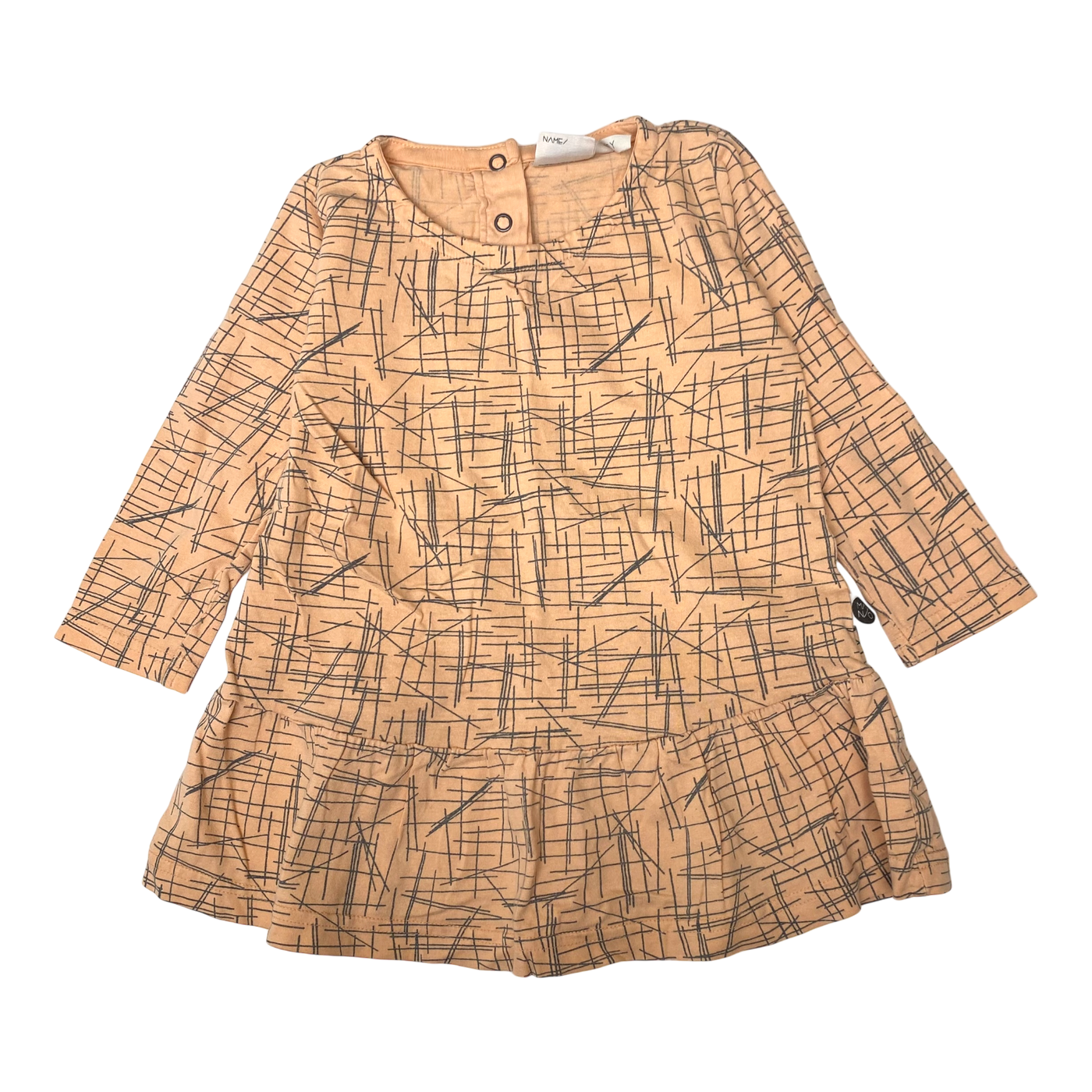 Mainio dress, peach | 86/92cm