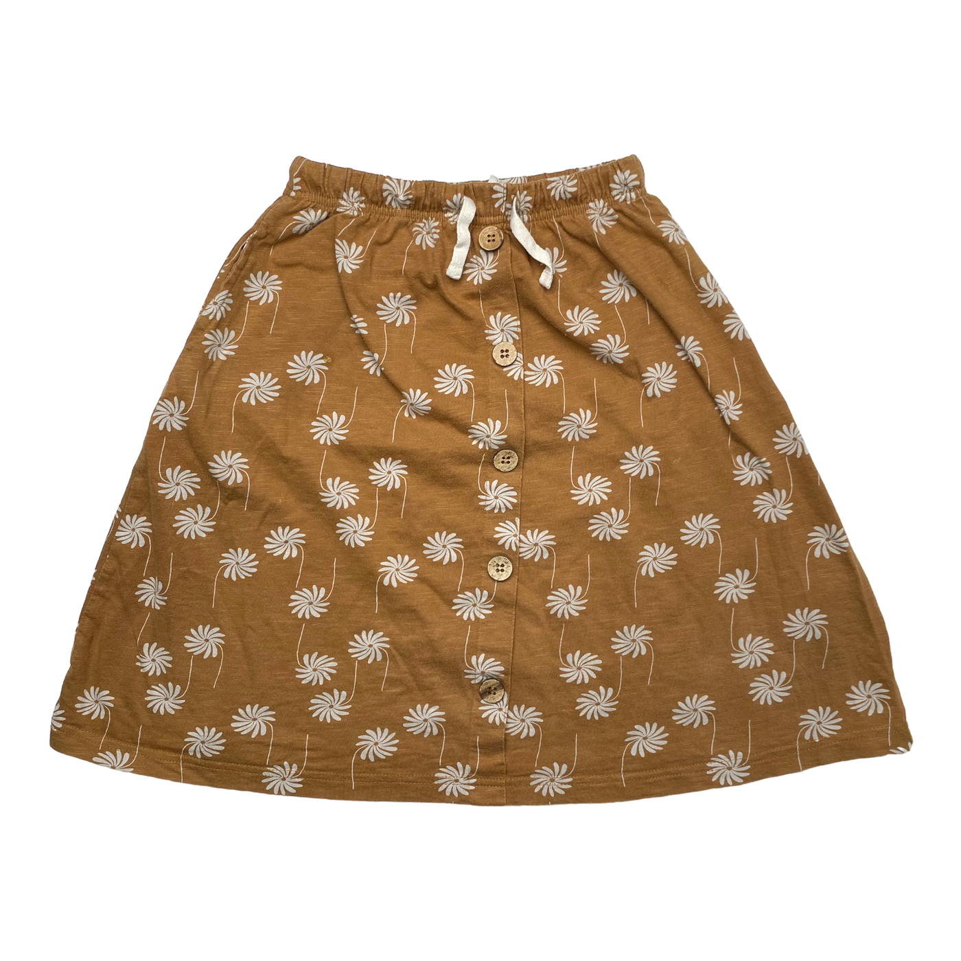 Mainio button skirt, flower power | 110/116cm