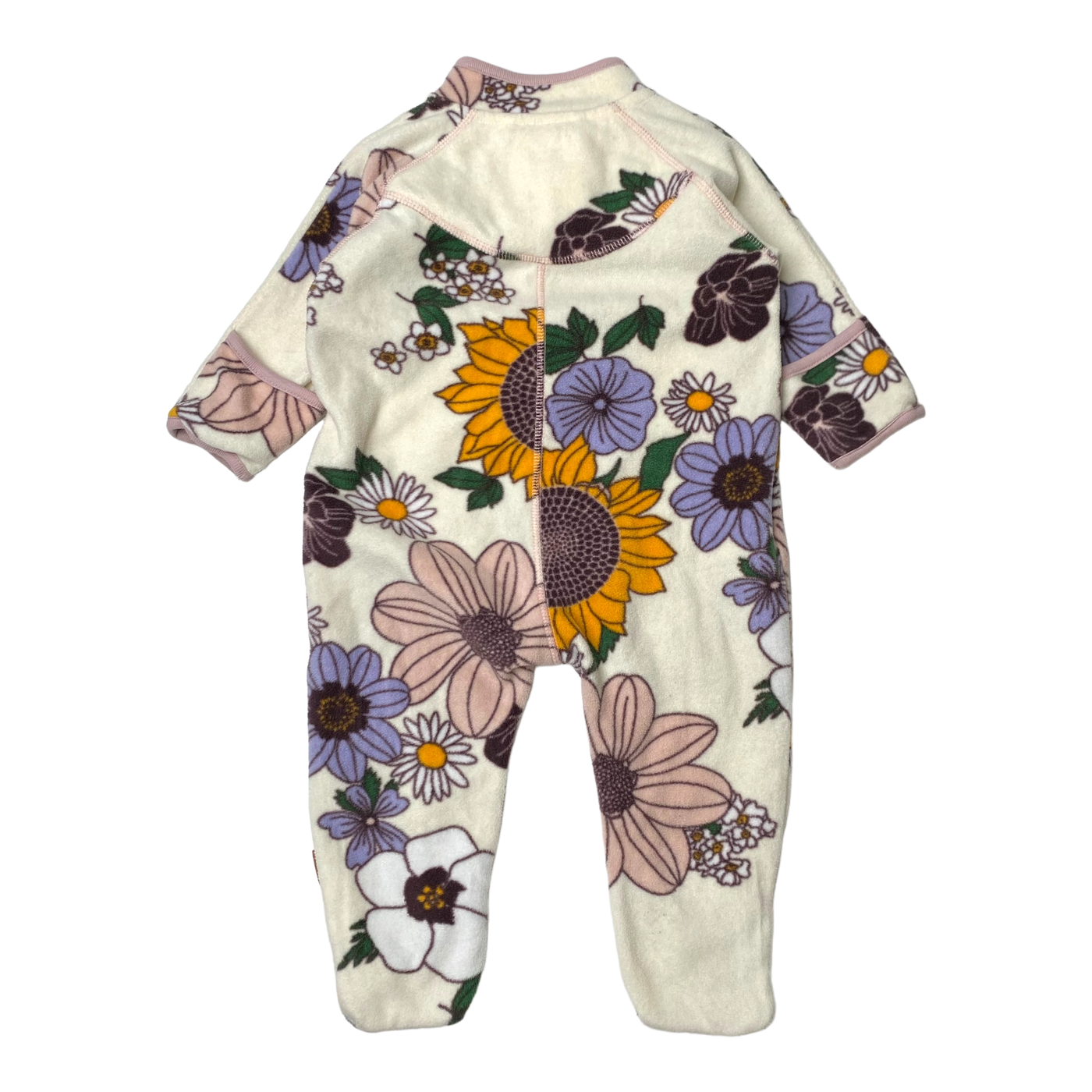 Molo fleece jumpsuit, retro bloom | 74cm