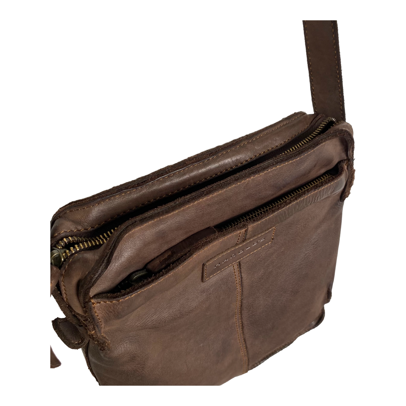 Harold's Bags leather submarine crossbag small, brown