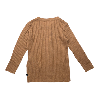 Molo georgette cardigan, brown | 86cm