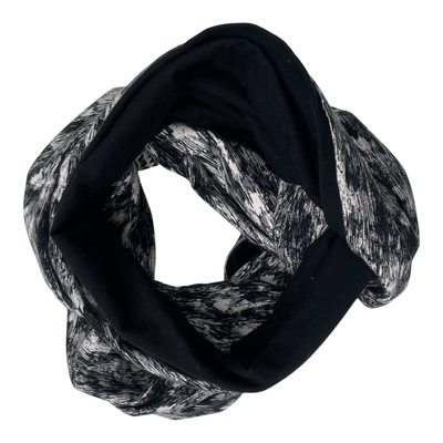 Papu tube scarf, black/white | onesize