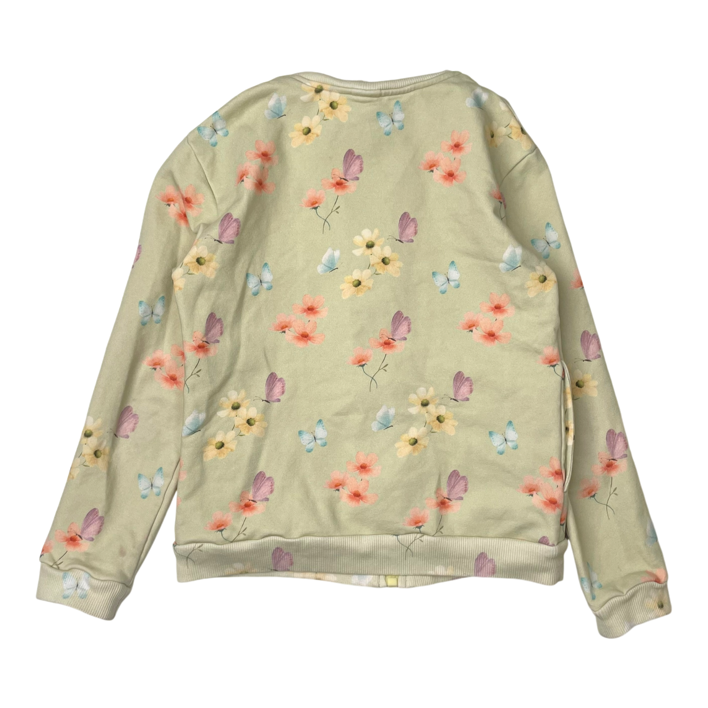 Metsola sweat jacket, flowers | 134/140cm