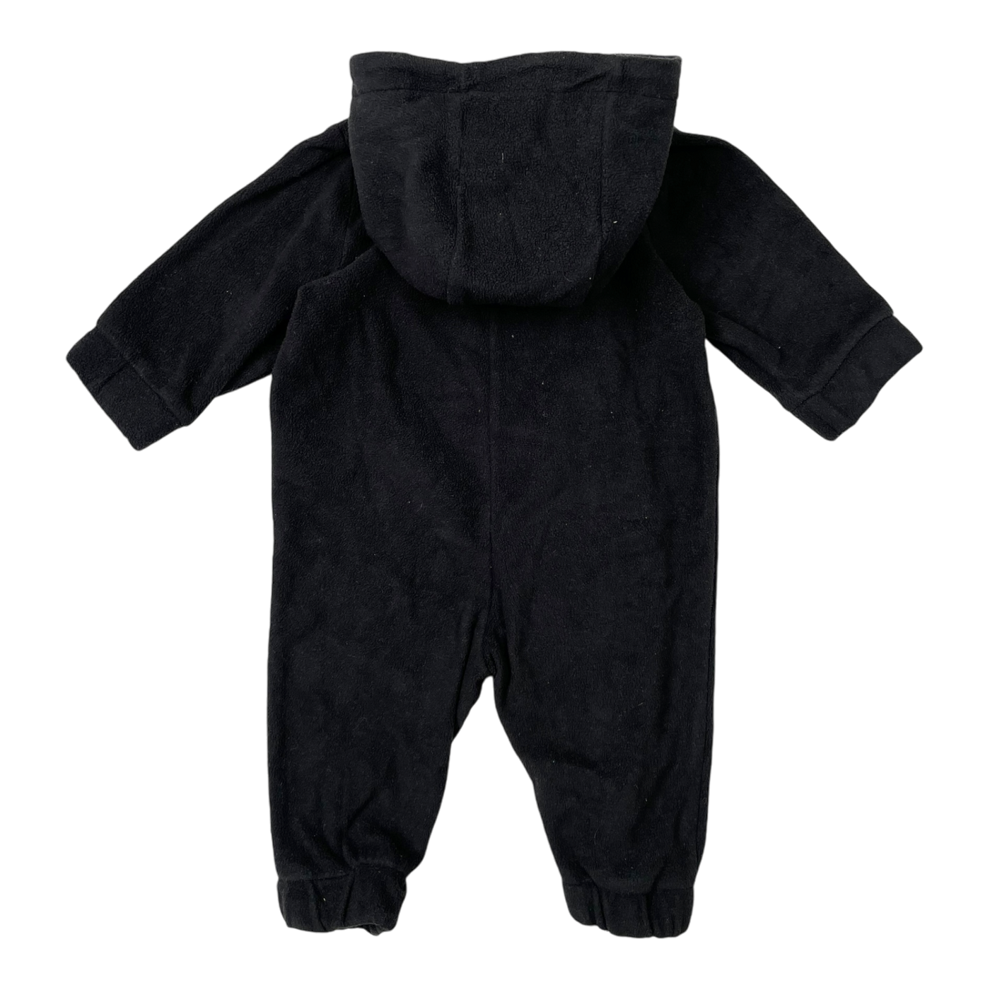 Mini Rodini fleece jumpsuit, black | 56/62cm