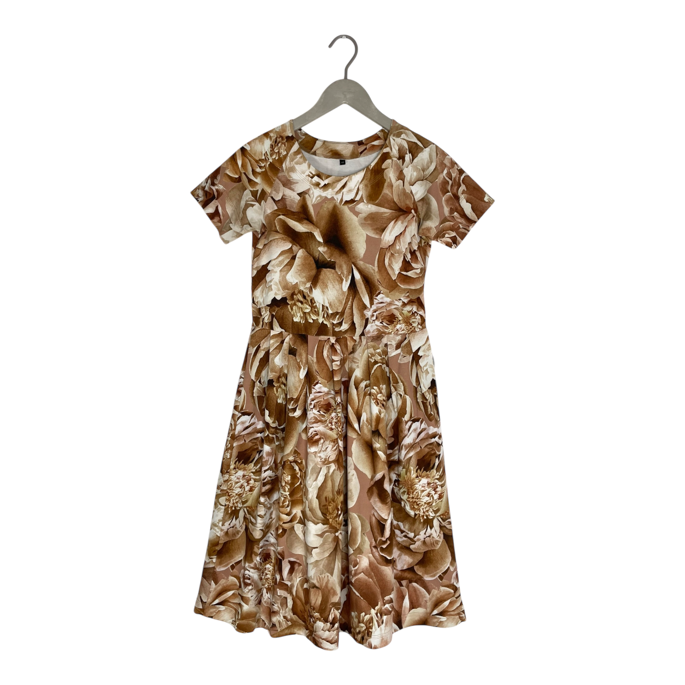 Ommellinen laskosmekko dress, bronze flowers | woman XS