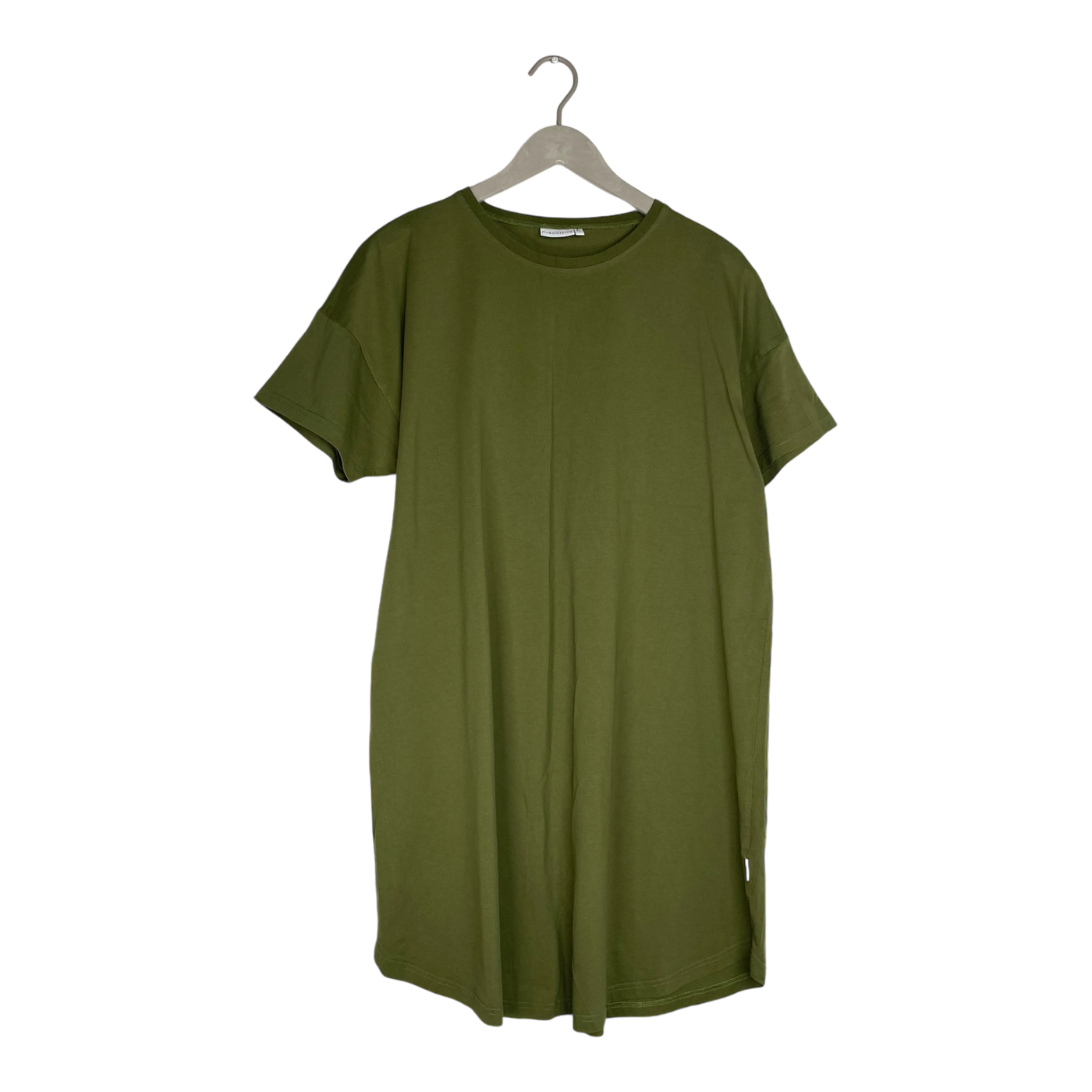 Riva clothing muisto t-shirt dress, olive green | woman XL