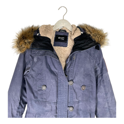 Halti stone washed winter parka, blue | woman S