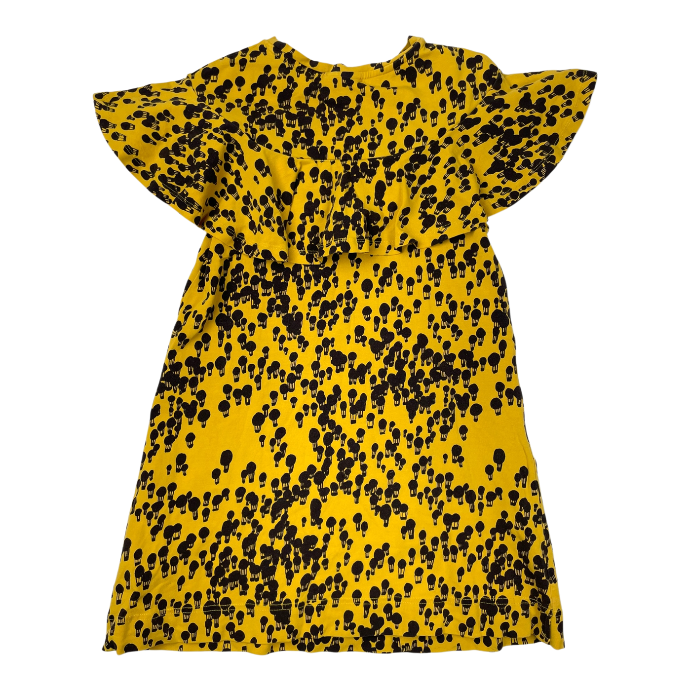 Papu dress, black/yellow | 122/128 cm