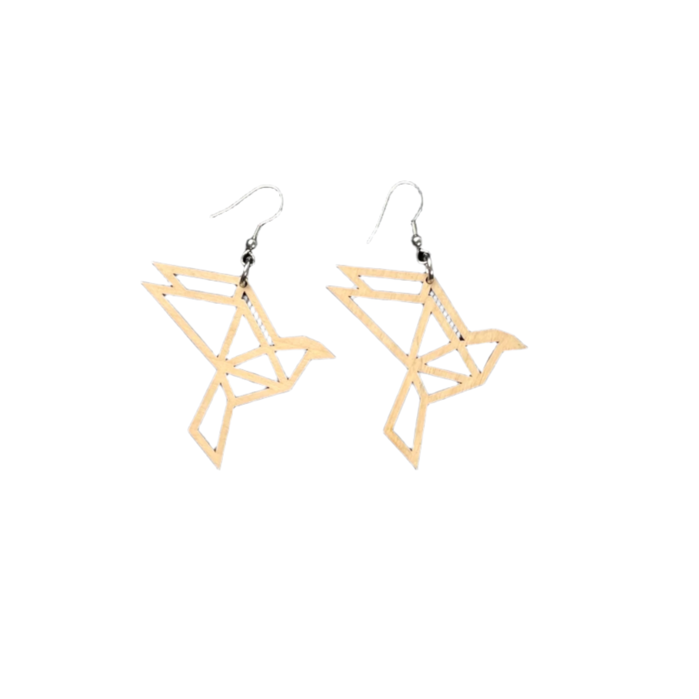 Yo Zen swan earrings, wheat