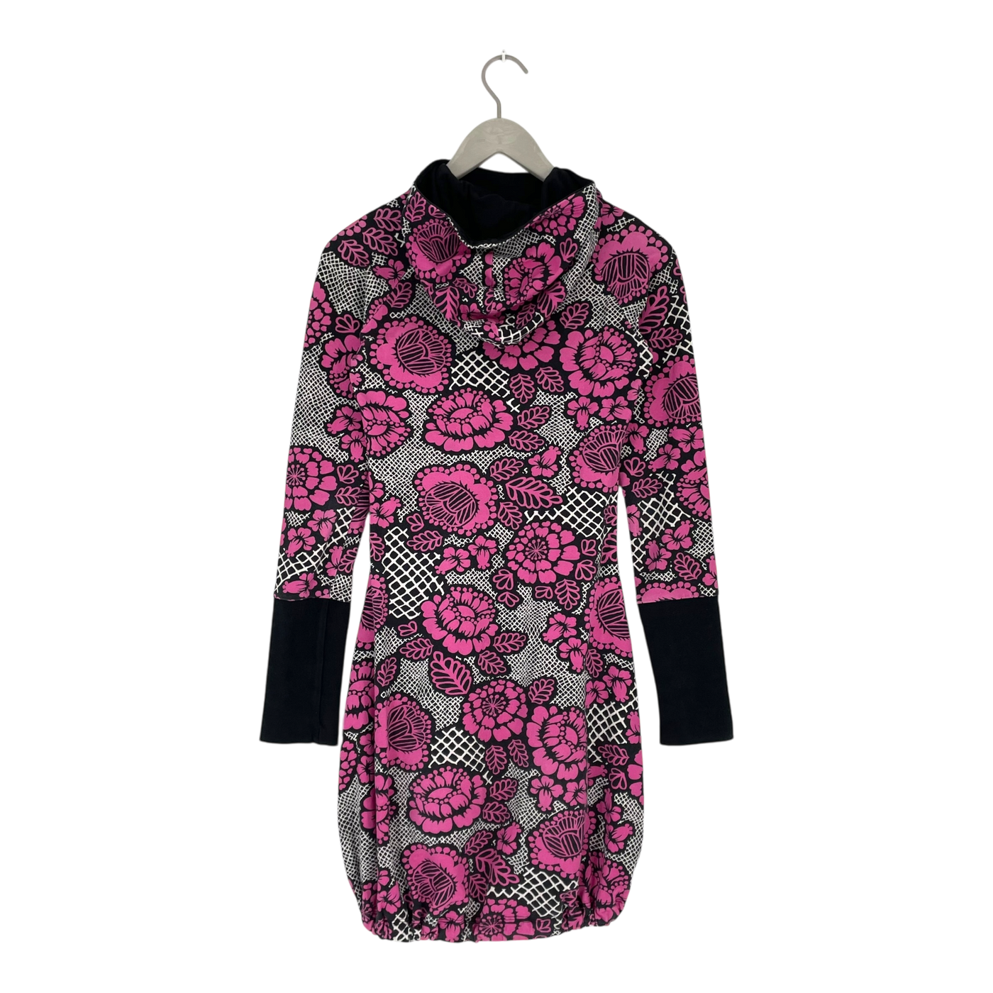 Ommellinen hoodie tunic, flowers | woman S