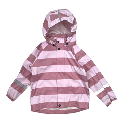Reima vesi rain jacket, pink stripes | 104cm