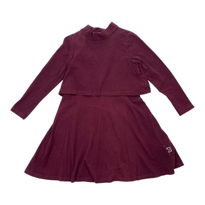 Mainio dress, burgundy | 98/104cm