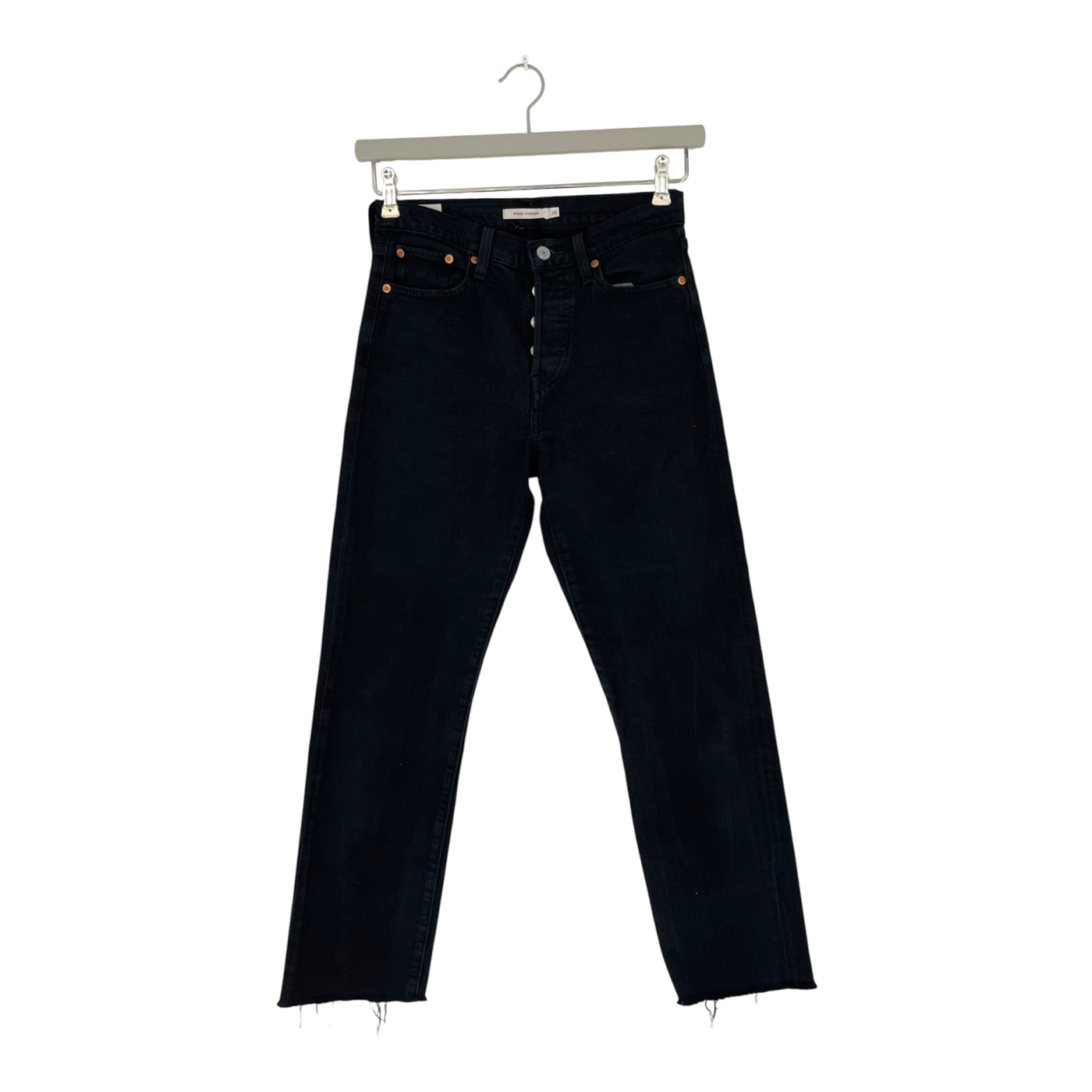Levi's wedgie straight jeans, black | woman W26