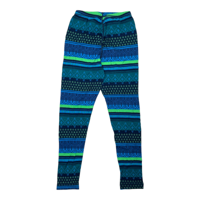 Reima taitoa wool baselayer set, blue/green | 130cm