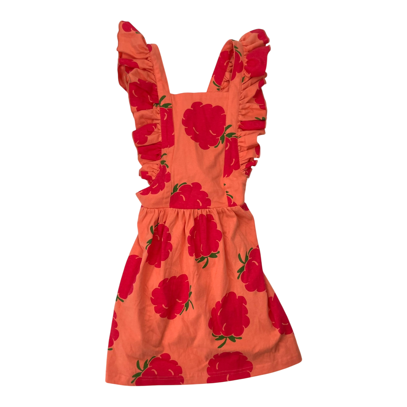 Mainio sleeveless frill dress, flower | 110/116cm