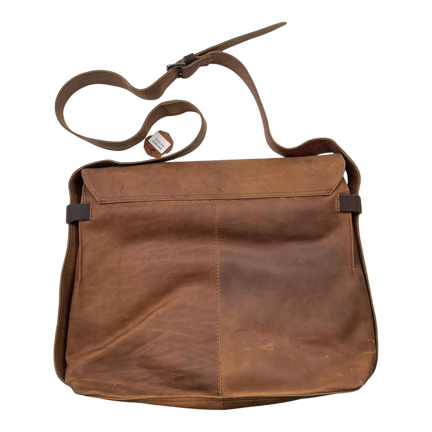 Harold's Bags leather antic heritage messenger bag L, nature