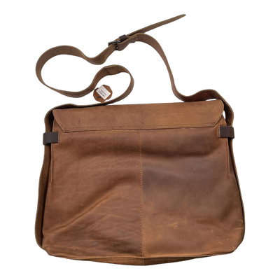 Harold's Bags leather antic heritage messenger bag L, nature