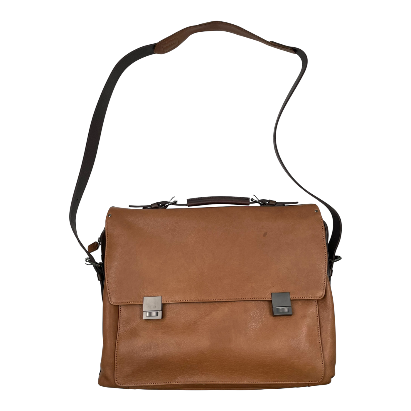 Harold's Bags ivy lane briefcase bag, cognac