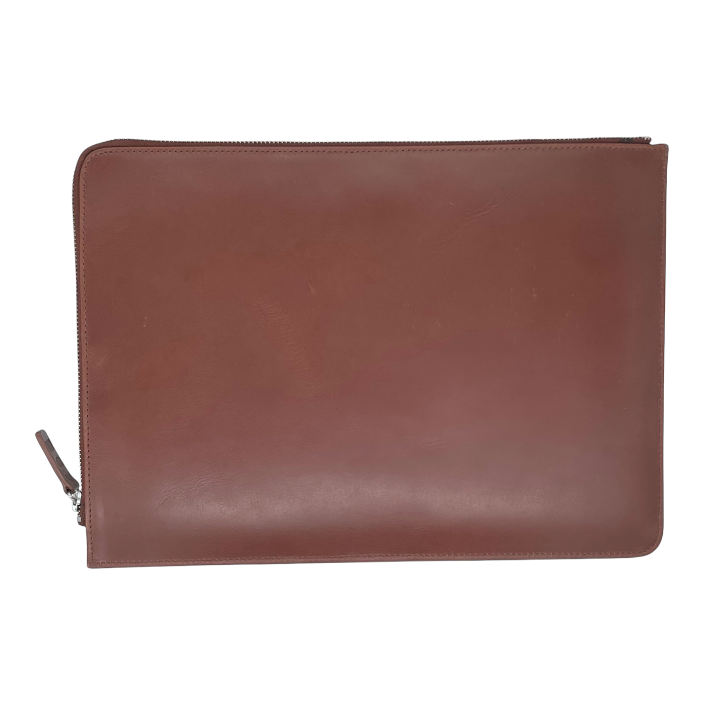 Holzrichter leather laptop sleeve, brown