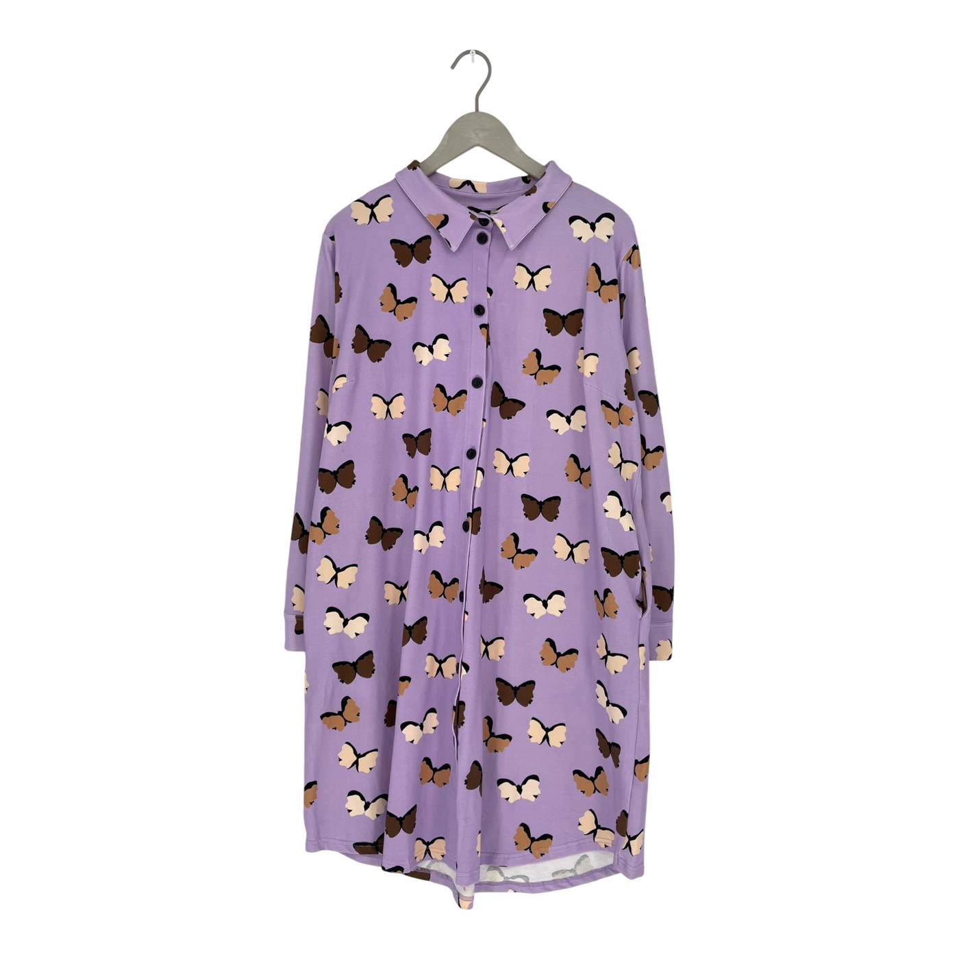 Yo Zen button shirt dress, butterfly | woman M/L